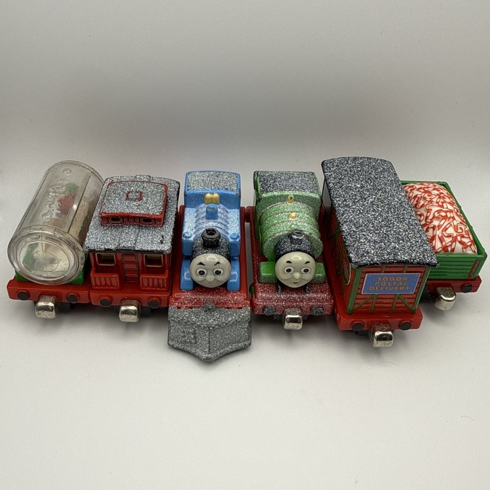Thomas & Friends Holiday Christmas Thomas & Percy Lot Of 6 Learning Curve‎ Metal